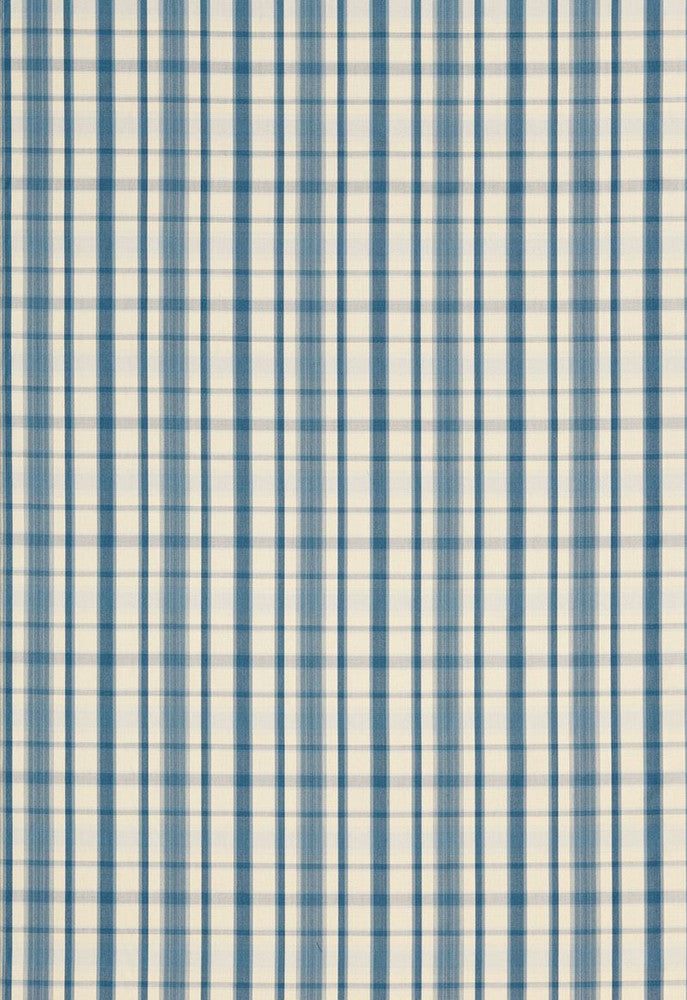 Suki Silk Plaid Country Blue 50212 by Schumacher Fabric Chroma 100% Silk Wyzenbeek 3,000 Horizontal: 5.75 and Vertical: 5.75 54 - Fabric Carolina -