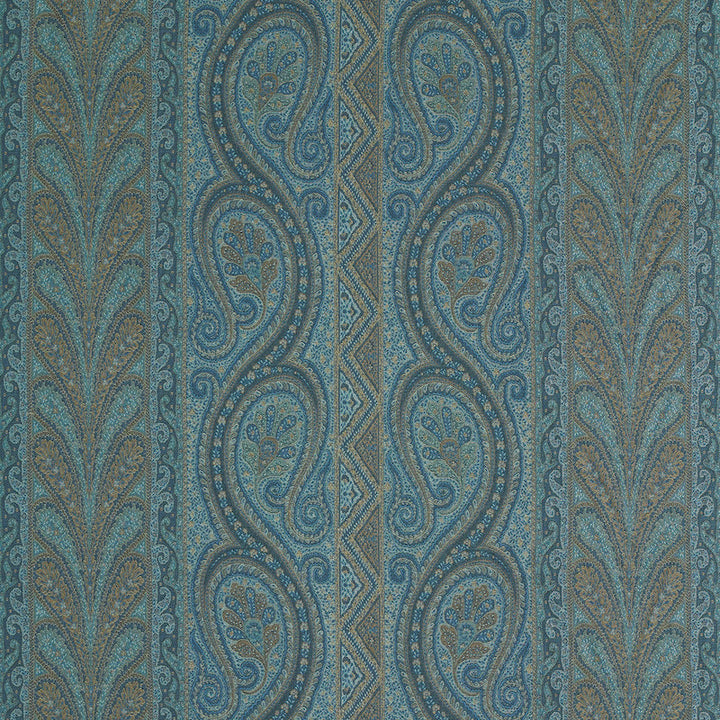 Chatelaine Paisley Blue 50774 by Schumacher Fabric RIVE GAUCHE VISCOSE 65% WOOL 25% ITALY MARTINDALE 4,000 </p><p>Repeat: Horizontal: 29 1/2" (75CM) and Vertical: 17 1/8" (43CM) 59 - Fabric Carolina -