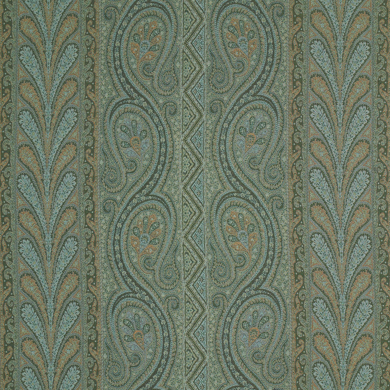 Chatelaine Paisley Jade 50776 by Schumacher Fabric Schumacher Fabric Chatelaine Paisley Jade 50776Fabric VISCOSE 65% ITALY </p><p>Repeat: H: HORZ. 29 1/2" (75CM), V: VERT. 17 1/8" (43CM) 59 - Fabric Carolina -