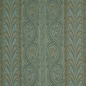 Chatelaine Paisley Jade 50776 by Schumacher Fabric