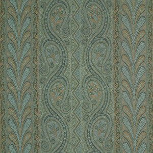 Chatelaine Paisley Jade 50776 by Schumacher Fabric