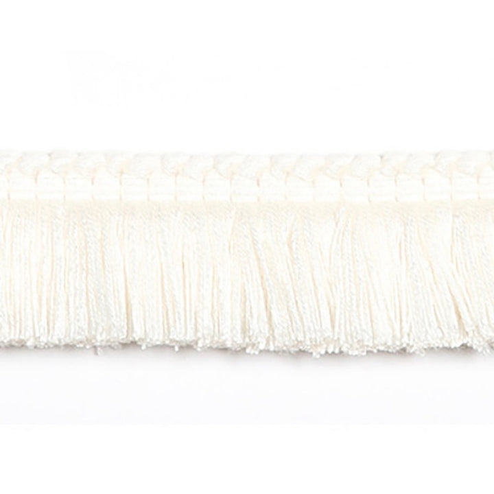 Hellenic Key Brushed Fringe Pearl by Europatex Fabric Hellenic 97% Fibranne, 2% Polyester, 1% Nylon 1.25 inches - Fabric Carolina -