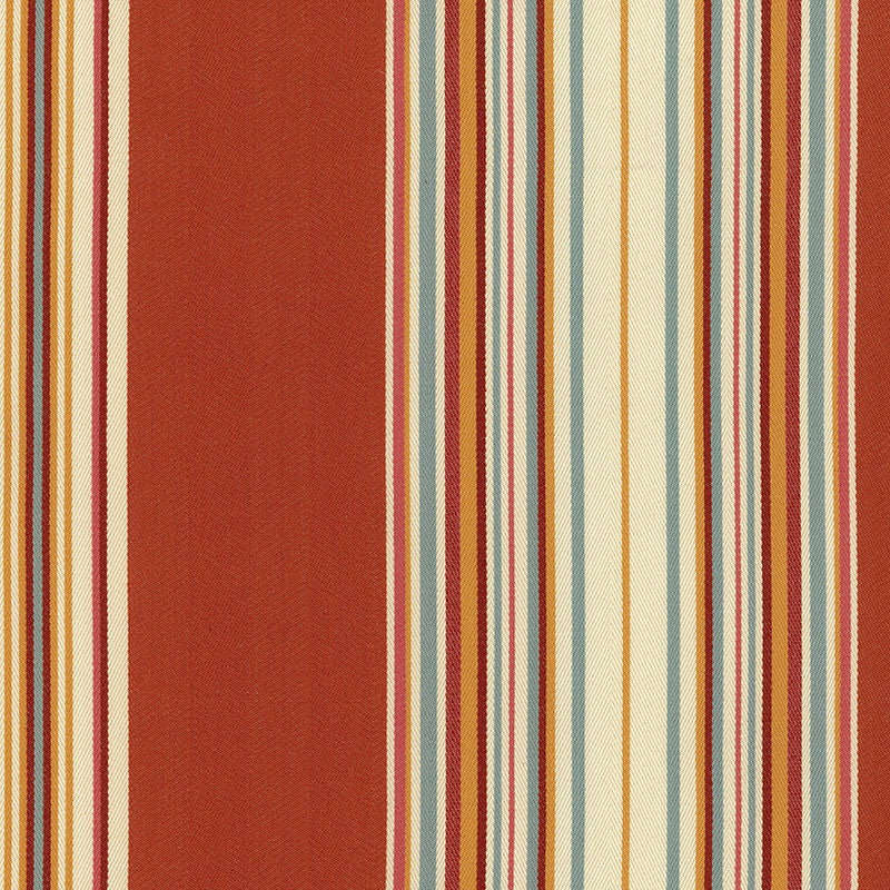 Samoa Stripe Coral 51572 by Schumacher Fabric PLEIN AIR S06 See Sample FRANCE NOT APPLICABLE </p><p>Repeat: Horizontal: 14 3/8" (37CM) and Vertical: - 59" WIDE (150CM) - Fabric Carolina -