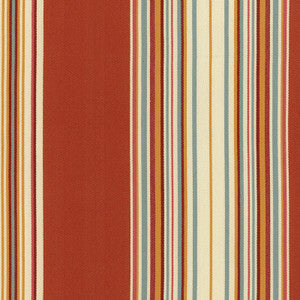 Samoa Stripe Coral 51572 by Schumacher Fabric