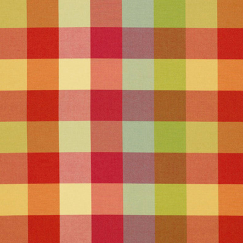 Fiji Check Juicy Fruit 51600 by Schumacher Fabric PLEIN AIR S06 See Sample FRANCE TO BE DETERMINED </p><p>Repeat: Horizontal: 14 7/8" (38CM) and Vertical: 9 1/2" (24CM) 59" WIDE (150CM) - Fabric Carolina -