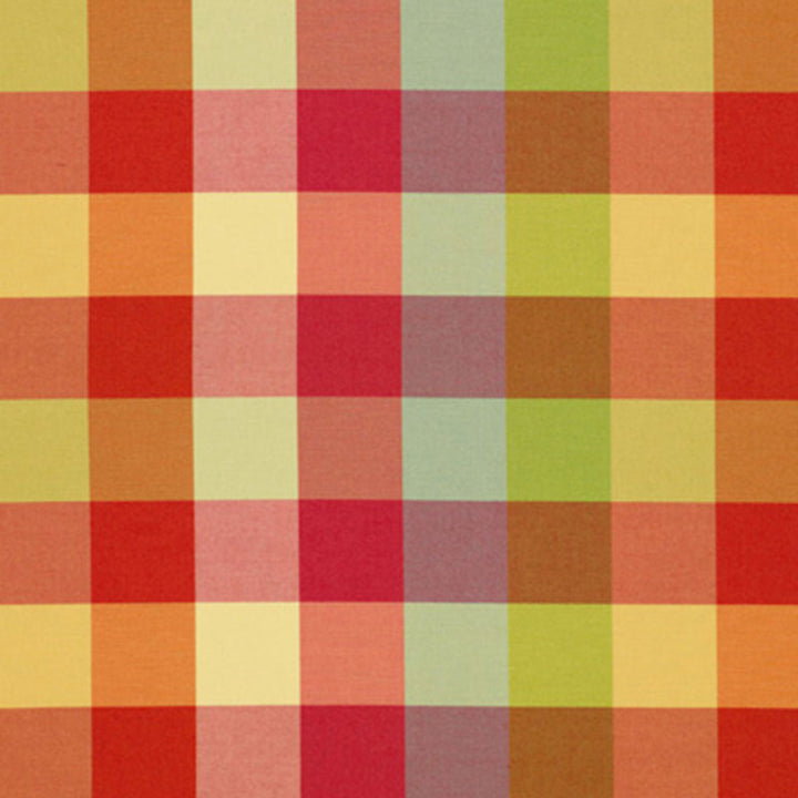 Fiji Check Juicy Fruit 51600 by Schumacher Fabric PLEIN AIR S06 See Sample FRANCE TO BE DETERMINED </p><p>Repeat: Horizontal: 14 7/8" (38CM) and Vertical: 9 1/2" (24CM) 59" WIDE (150CM) - Fabric Carolina -