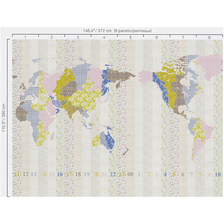 5170 63W6321 by JF Wallcovering Mural URBAN ART WALL MURALS 100% Wallpaper Germany Horizontal: and Vertical: 146.4 inches, 24 yards per roll. - Fabric Carolina -
