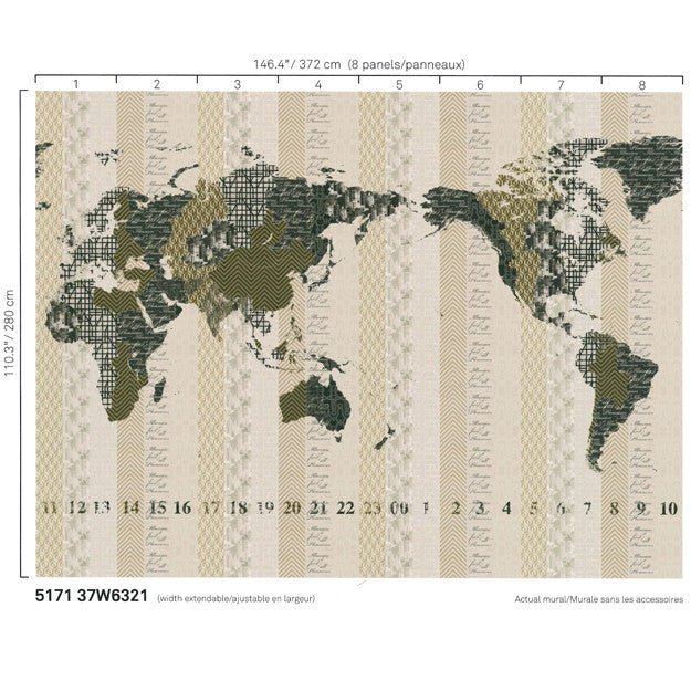 5171 37W6321 by JF Wallpaper URBAN ART WALL MURALS 100% Wallpaper GERMANY (see sample) Horizontal: N/A and Vertical: N/A 146.40 - Fabric Carolina -