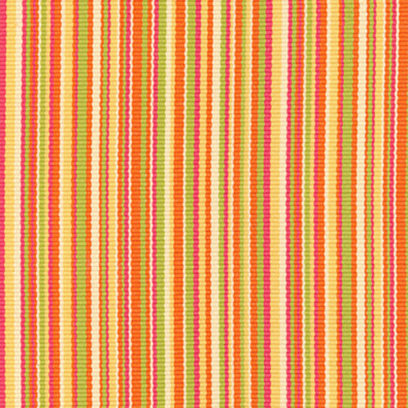 Capri Stripe Tangerine/Kiwi 51770 by Schumacher Designer Fabric PLEIN AIR S06 See Sample FRANCE NOT APPLICABLE </p><p>Repeat: Horizontal: 3 3/4" (10CM) and Vertical: - 59 5/8" WIDE (151CM) - Swanky Fabrics -