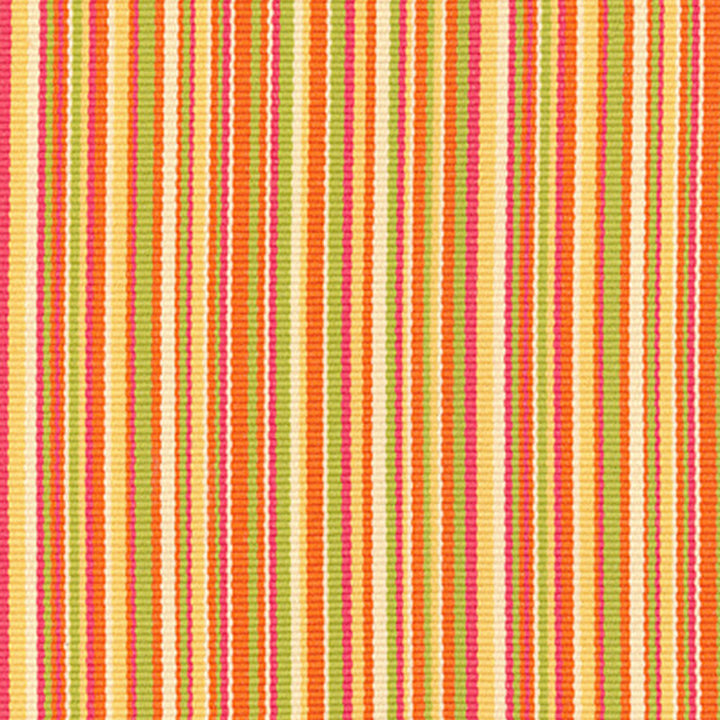 Capri Stripe Tangerine/Kiwi 51770 by Schumacher Fabric PLEIN AIR S06 See Sample FRANCE NOT APPLICABLE </p><p>Repeat: Horizontal: 3 3/4" (10CM) and Vertical: - 59 5/8" WIDE (151CM) - Fabric Carolina -