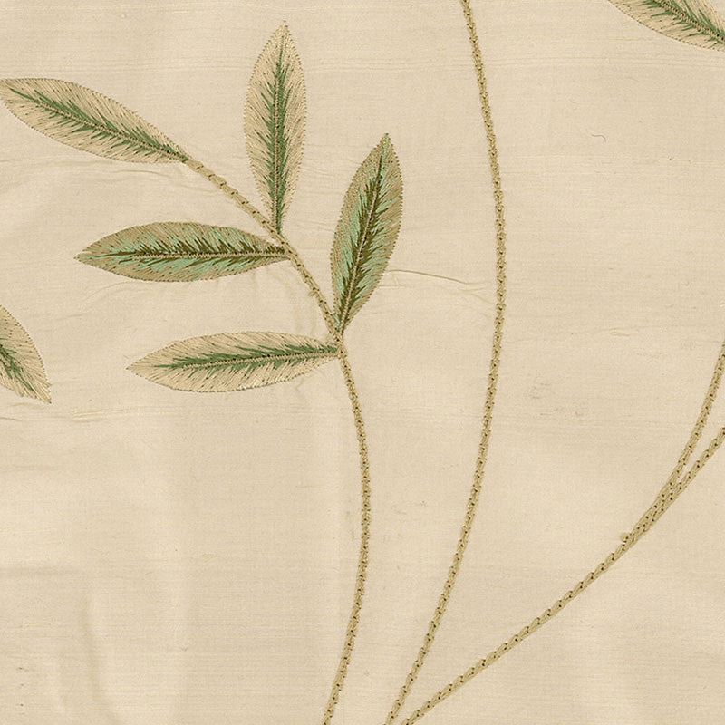 Vigne Embroidery Willow 52081 by Schumacher Fabric Schumacher Fabric Vigne Embroidery Willow 52081Fabric SILK GROUND 100% INDIA </p><p>Repeat: H: HORZ. 28 5/8" (73CM) , V: VERT. 30 1/4" (77CM) 57.25 - Fabric Carolina -