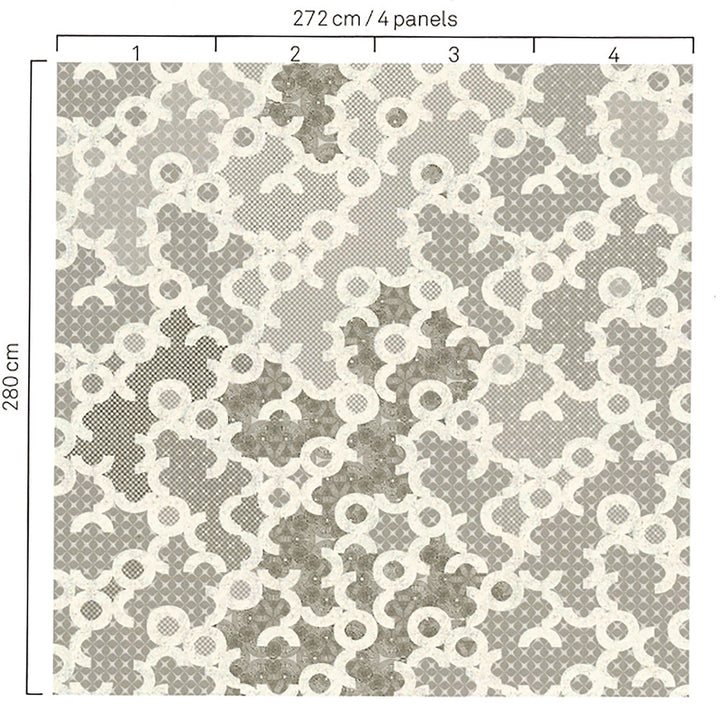 5234 52W6561 by JF Wallcovering Mural ICONIC WALLCOVERINGS 100% Wallpaper Germany Horizontal: and Vertical: 107 inches, 12 yards per roll. - Fabric Carolina -
