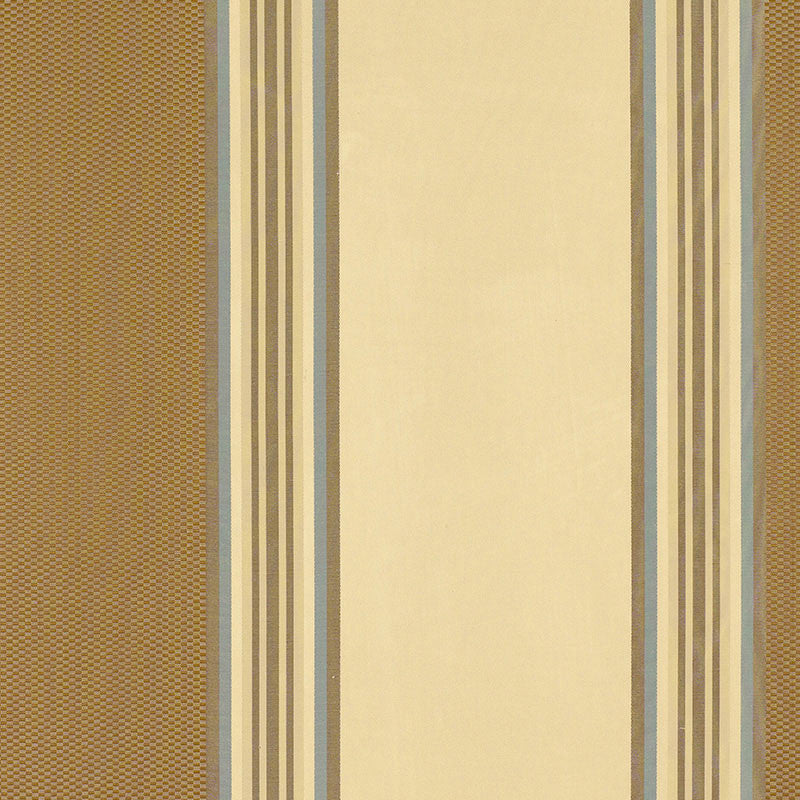Ava Silk Stripe Mocha 52370 by Schumacher Designer Fabric CHROMA SILK 100% INDIA MARTINDALE 5,000 </p><p>Repeat: Horizontal: 13 1/2" (34CM) and Vertical: 54 - Swanky Fabrics -