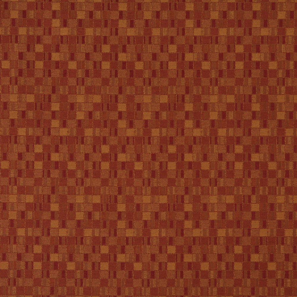 5256 Brick by Charlotte Fabric Decorative Durables IX 100% Woven Polyester Made In USA Exceeds 100,000 Wyzenbeek Rubs (Heavy Duty) Horizontal: 4.5" x Vertical: 4.5" 54 Inches - Fabric Carolina -