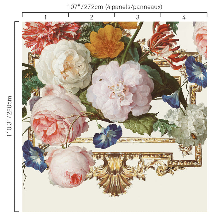 5260 43W7631 by JF Wallcovering Mural ANTIQUITY WALLCOVERINGS 100% Wallpaper Italy Horizontal: and Vertical: 107 inches, 12 yards per roll. - Fabric Carolina -