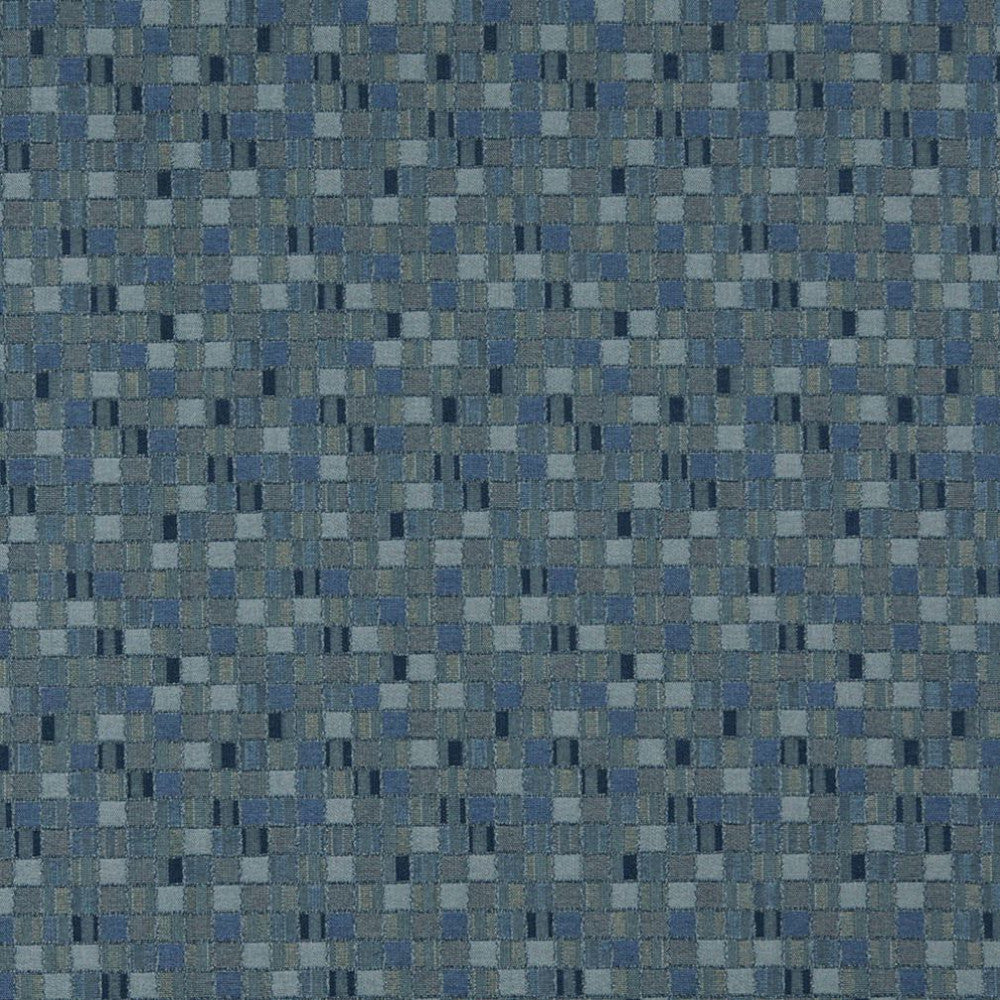 5261 Denim by Charlotte Designer Fabric Decorative Durables IX 100% Woven Polyester Made In USA Exceeds 100,000 Wyzenbeek Rubs (Heavy Duty) Horizontal: 4.5" x Vertical: 4.5" 54 Inches - Swanky Fabrics -