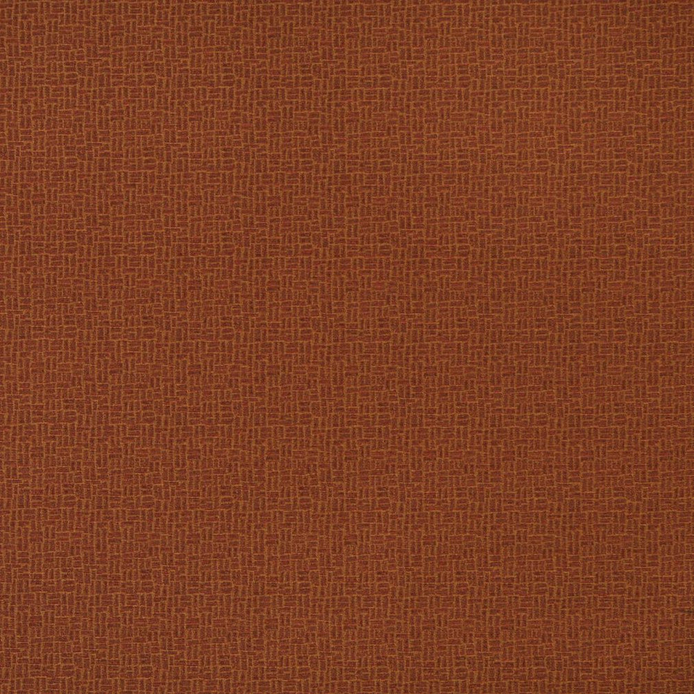 5275 Rust by Charlotte Designer Fabric Decorative Durables IX 100% Woven Polyester Made In USA Exceeds 100,000 Wyzenbeek Rubs (Heavy Duty) Horizontal: 2.5" x Vertical: 2.5" 54 Inches - Swanky Fabrics -