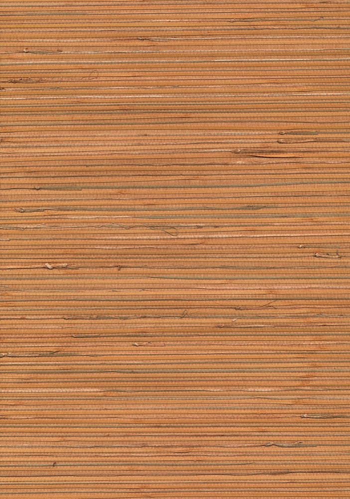 Honoka Peach Grasscloth Wallpaper by Kenneth James Jiangsu Grasscloth Covers about 72 square feet 36-in by 24-ft long roll Unpasted 0 - Fabric Carolina -