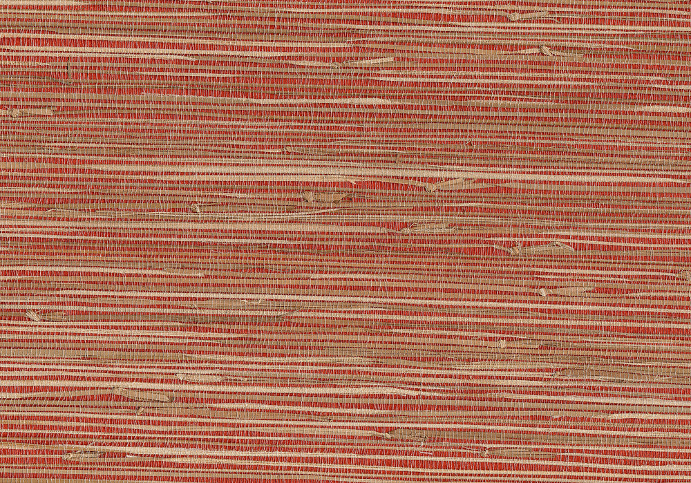Rio Brick Grasscloth Wallpaper by Kenneth James Jiangsu Grasscloth Covers about 72 square feet 36-in by 24-ft long roll Unpasted 0 - Fabric Carolina -