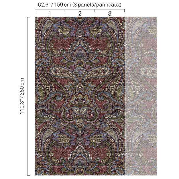 5332 48W8251 by JF Wallpaper BOHO CHIC WALLCOVERINGS 100% Wallpaper BELGIUM (see sample) Horizontal: N/A and Vertical: N/A 41.70 - Fabric Carolina -