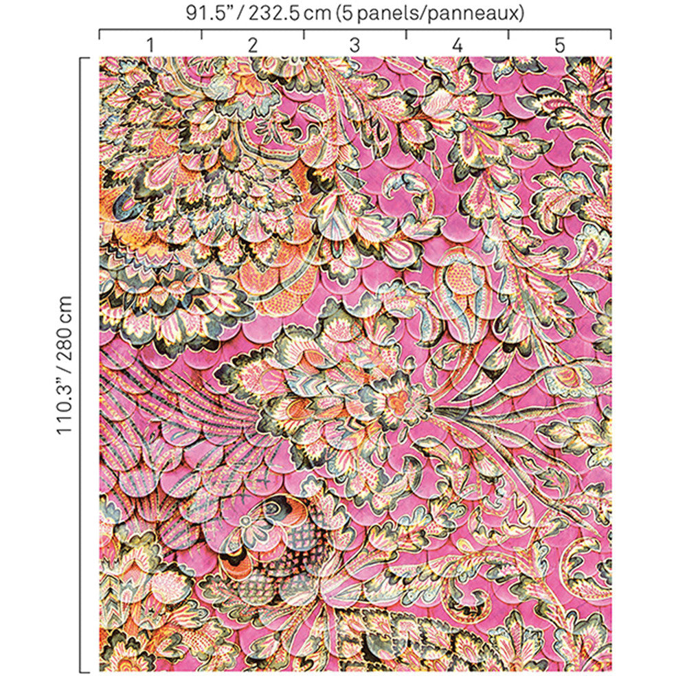 5338 47W8251 by JF Wallcovering BOHO CHIC WALLCOVERINGS 100% Wallpaper Germany Horizontal: and Vertical: N 91.3 - Fabric Carolina -