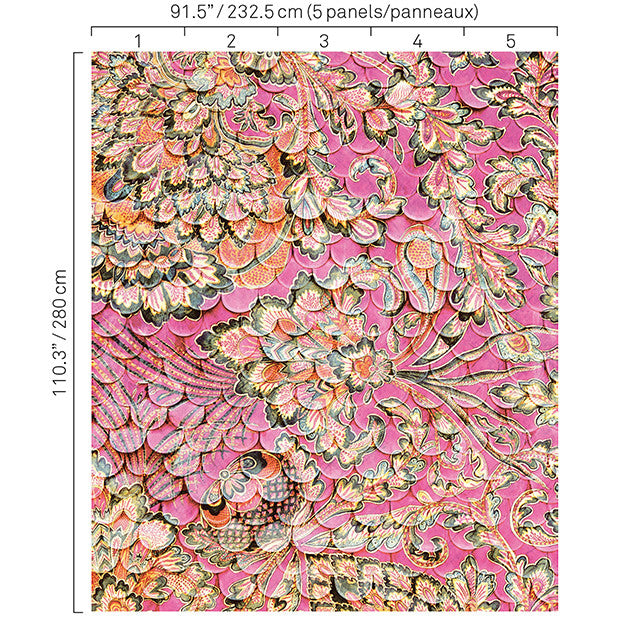 5338 47W8251 by JF Wallpaper BOHO CHIC WALLCOVERINGS 100% Wallpaper GERMANY (see sample) Horizontal: N/A and Vertical: N/A 91.30 - Fabric Carolina -