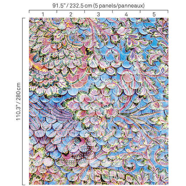 5338 66W8251 by JF Wallpaper BOHO CHIC WALLCOVERINGS 100% Wallpaper GERMANY (see sample) Horizontal: N/A and Vertical: N/A 91.30 - Fabric Carolina -