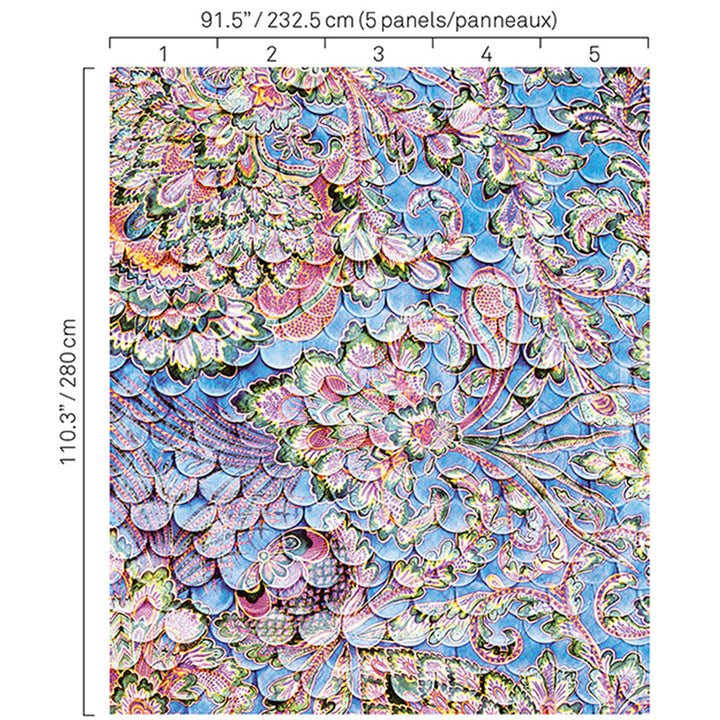 5338 66W8251 by JF Wallcovering BOHO CHIC WALLCOVERINGS 100% Wallpaper Germany Horizontal: and Vertical: N 91.3 - Fabric Carolina -