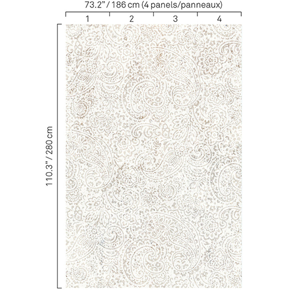 5341 92W8251 by JF Wallcovering BOHO CHIC WALLCOVERINGS 100% Wallpaper Germany Horizontal: and Vertical: N 73.2 - Fabric Carolina -