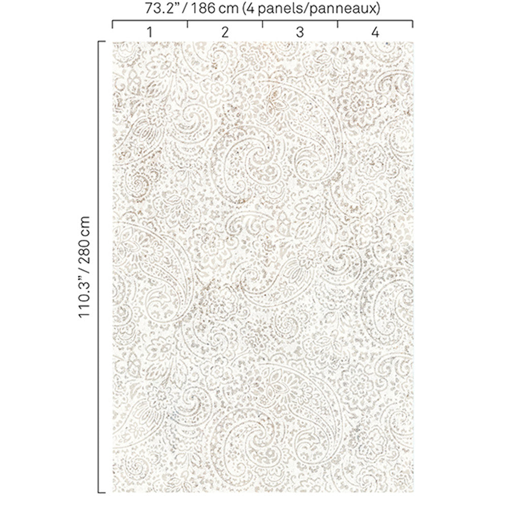 5341 92W8251 by JF Wallcovering BOHO CHIC WALLCOVERINGS 100% Wallpaper Germany Horizontal: and Vertical: 73.2 - Fabric Carolina -