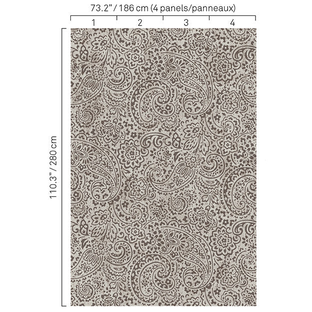 5341 96W8251 by JF Wallpaper BOHO CHIC WALLCOVERINGS 100% Wallpaper GERMANY (see sample) Horizontal: N/A and Vertical: N/A 73.20 - Fabric Carolina -