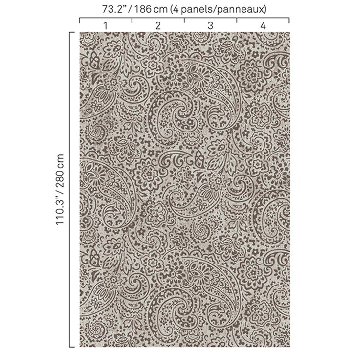 5341 96W8251 by JF Wallcovering BOHO CHIC WALLCOVERINGS 100% Wallpaper Germany Horizontal: and Vertical: N 73.2 - Fabric Carolina -