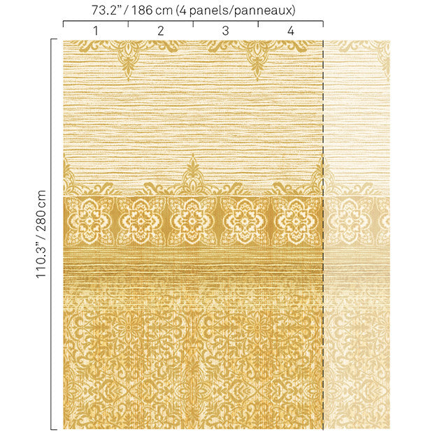 5345 16W8251 by JF Wallpaper BOHO CHIC WALLCOVERINGS 100% Wallpaper GERMANY (see sample) Horizontal: N/A and Vertical: N/A 73.20 - Fabric Carolina -