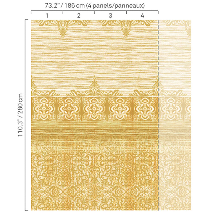 5345 16W8251 by JF Wallcovering BOHO CHIC WALLCOVERINGS 100% Wallpaper Germany Horizontal: and Vertical: 73.2 - Fabric Carolina -