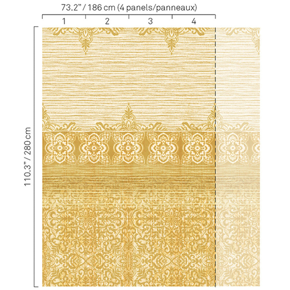 5345 16W8251 by JF Wallcovering BOHO CHIC WALLCOVERINGS 100% Wallpaper Germany Horizontal: and Vertical: N 73.2 - Fabric Carolina -