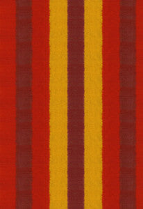 Kareena Ikat Stripe Henna 54021 by Schumacher Fabric