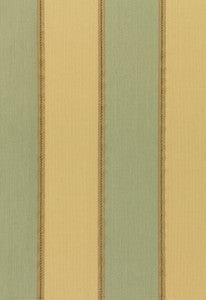 Fitzroy Stripe Aqua/Sand 54043 by Schumacher Fabric