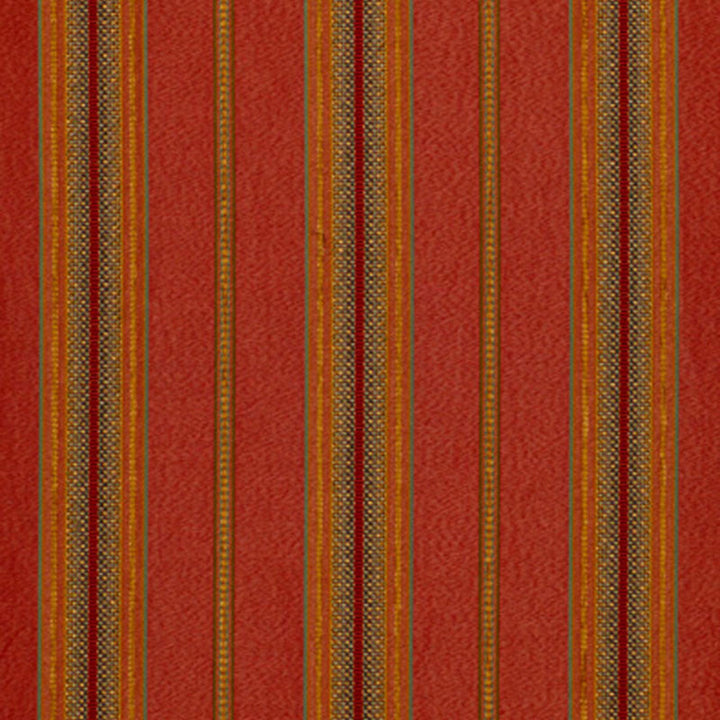 Sinclair Chenille Stripe Rouge 54060 by Schumacher Designer Fabric CHROMA SP14 VISCOSE 47% COTTON 37% ITALY MARTINDALE 16,000 </p><p>Repeat: Horizontal: 6 7/8" (17CM) and Vertical: 55 - Swanky Fabrics -