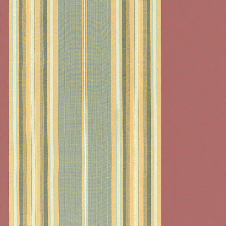 Vivien Silk Stripe Rouge 54131 by Schumacher Designer Fabric BEEKMAN SILKS (STRIPES) F06 See Sample CHINA NOT APPLICABLE </p><p>Repeat: Horizontal: 13 1/2" (34CM) and Vertical: - 54" WIDE (137CM) - Swanky Fabrics -