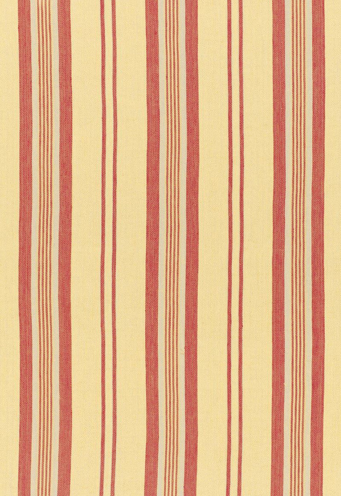 Sagaponic Linen Stripe Berry 54153 by Schumacher Fabric Chroma 100% Linen - Horizontal: 6.875 and Vertical: - 54.5 - Fabric Carolina -