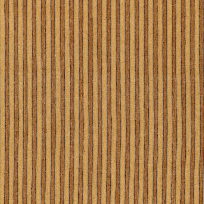Wainscott Linen Stripe Pecan 54173 by Schumacher Designer Fabric HAMPTON LINENS See Sample INDIA HEAVY DUTY </p><p>Repeat: Horizontal: 7/8" (2CM) and Vertical: - 54" WIDE (137CM) - Swanky Fabrics -