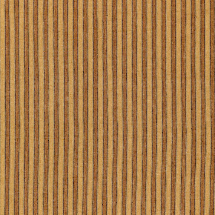 Wainscott Linen Stripe Pecan 54173 by Schumacher Designer Fabric HAMPTON LINENS See Sample INDIA HEAVY DUTY </p><p>Repeat: Horizontal: 7/8" (2CM) and Vertical: - 54" WIDE (137CM) - Swanky Fabrics -