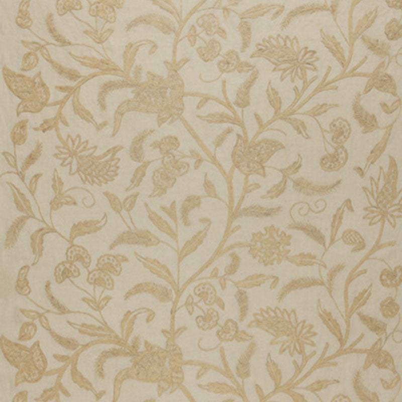 Amagansett Linen Crewel Ecru 54191 by Schumacher Fabric PERENNIAL FAVORITES LINEN 60% WOOL 40% INDIA WYZENBEEK 14,000 </p><p>Repeat: Horizontal: 52" (132CM) and Vertical: 34" (86CM) 54 - Fabric Carolina -