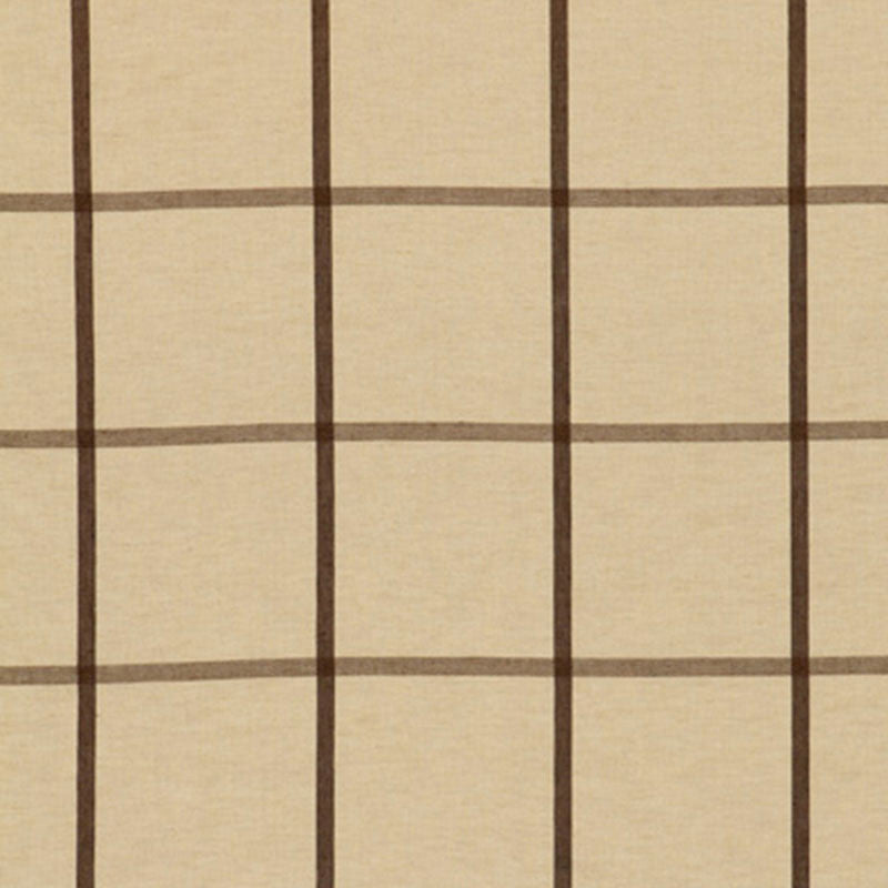 Bayview Linen Plaid Cocoa 54212 by Schumacher Designer Fabric HAMPTON LINENS See Sample FRANCE HEAVY DUTY </p><p>Repeat: Horizontal: 5 3/4" (15CM) and Vertical: 5 3/4" (15CM) 57" WIDE (145CM) - Swanky Fabrics -