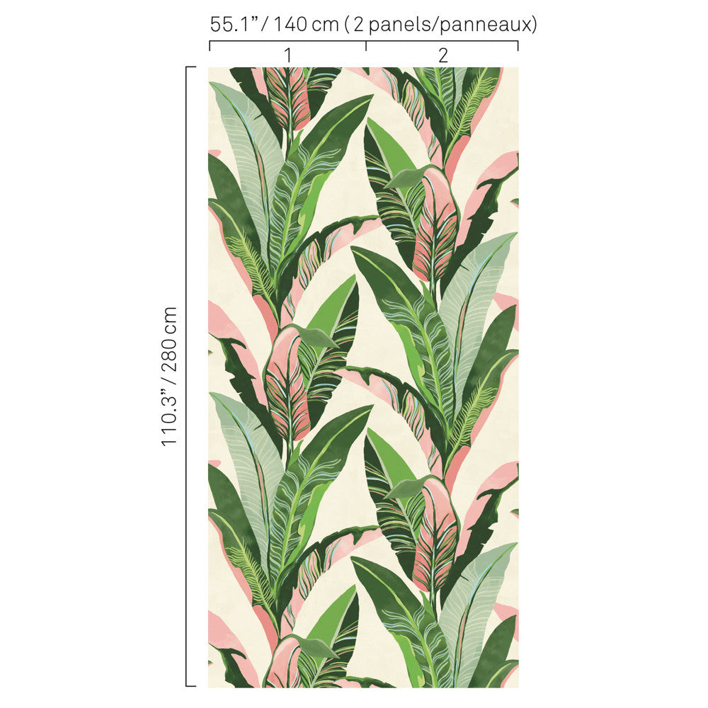 5421 44W8411 by JF Wallcovering BUNGALOW WALLCOVERINGS 100% Wallpaper United Kingdom Horizontal: and Vertical: 55.1 - Fabric Carolina -