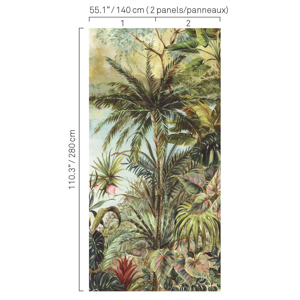 5423 78W8411 by JF Wallcovering BUNGALOW WALLCOVERINGS 100% Wallpaper United Kingdom Horizontal: and Vertical: N 55.1 - Fabric Carolina -