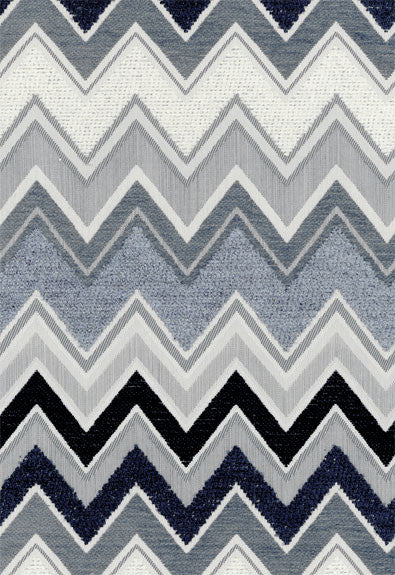 Zenyatta Mondatta Noir & Blanc 54792 by Schumacher Fabric Chroma 48% Cotton, 26% Acrylic, 26% Viscose Martindale 18,000 Horizontal: 2.75 and Vertical: 13.75 54 - Fabric Carolina -
