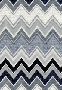 Zenyatta Mondatta Noir & Blanc 54792 by Schumacher Fabric