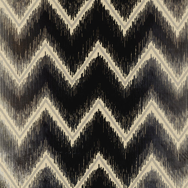 Shock Wave Platinum & Jet 54860 by Schumacher Fabric 125TH ANNIVERSARY SILK 63% COTTON 37% ITALY MARTINDALE 8,000 </p><p>Repeat: Horizontal: 25 1/4" (64CM) and Vertical: 14" (36CM) 50.5 - Fabric Carolina -