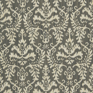 Tiraz Cotton Ikat Noir 54910 by Schumacher Fabric
